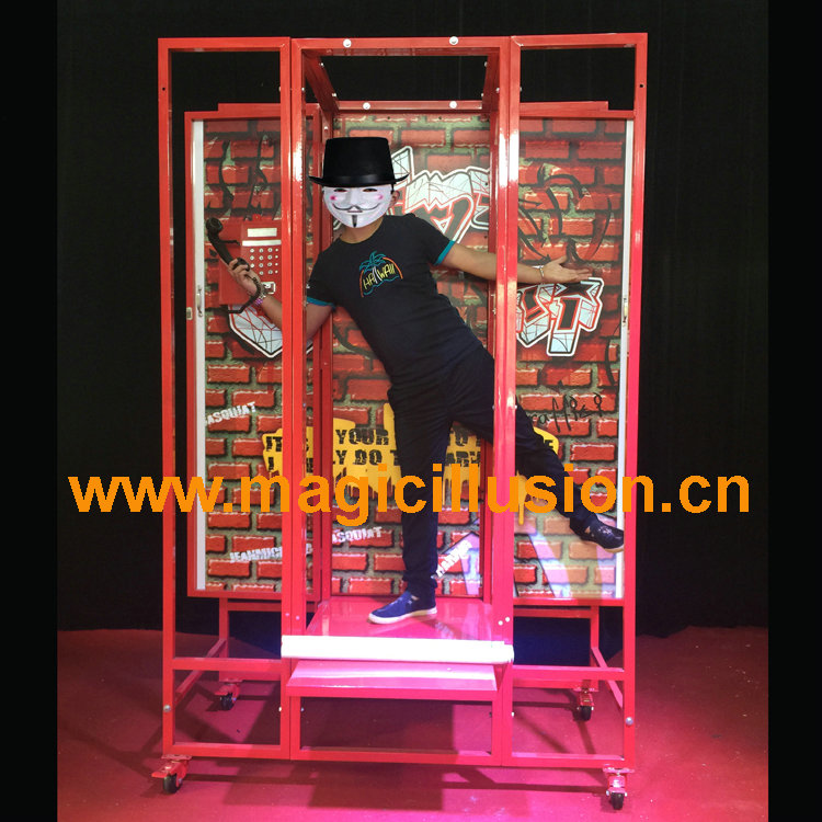 telephone booth to person stage magic illusion PW-GMG-232