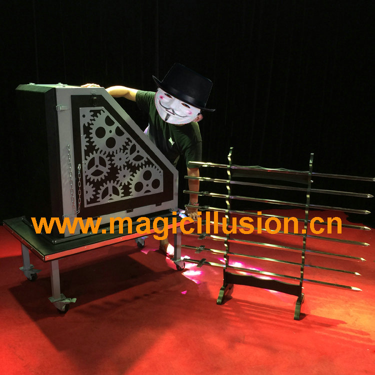 Eight sword box stage magic illusion PW-GMG-250