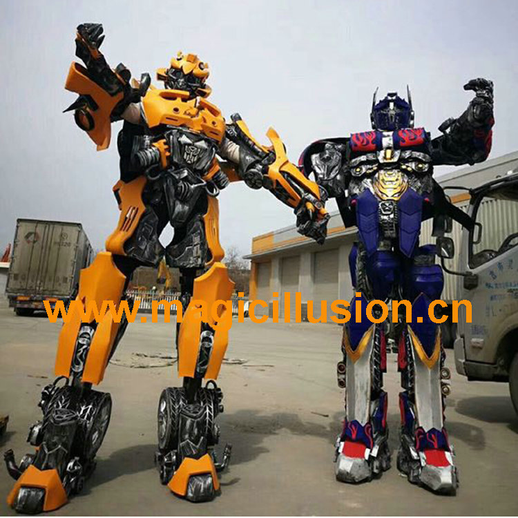 Wearable Robot Megatron bumblebee and optimus prime