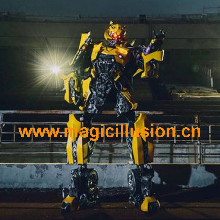 Wearable Robot Megatron bumblebee and optimus prime