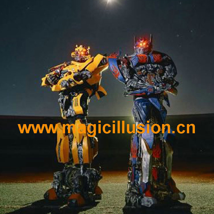 Wearable Robot Megatron bumblebee and optimus prime