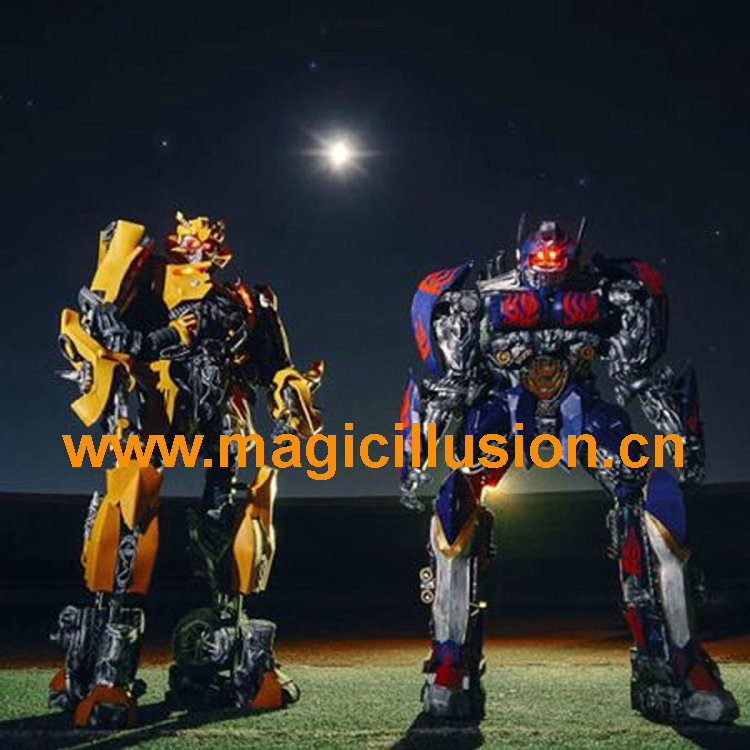 Wearable Robot Megatron bumblebee and optimus prime