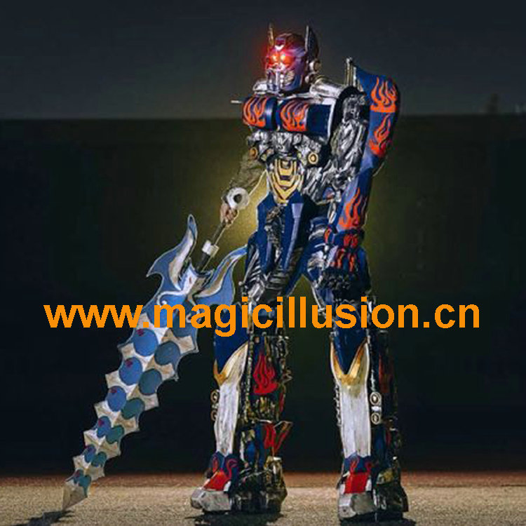 Wearable Robot Megatron bumblebee and optimus prime