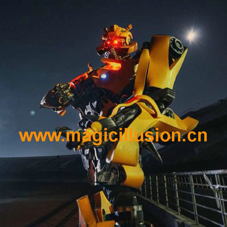 Wearable Robot Megatron bumblebee and optimus prime