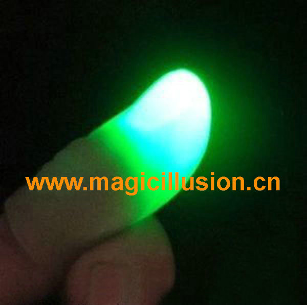 Magic green light up thumb