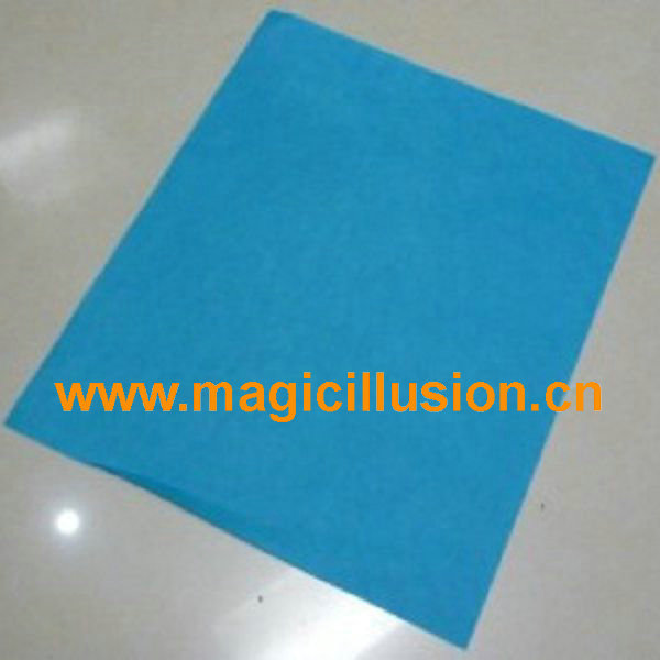 Blue flash paper magic trick