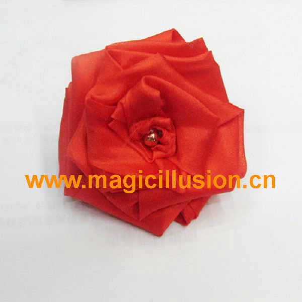 magic silk change into rose tricks easy magician flower toy