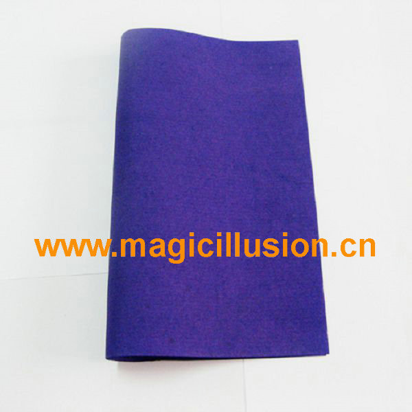 Purple flash paper magic trick