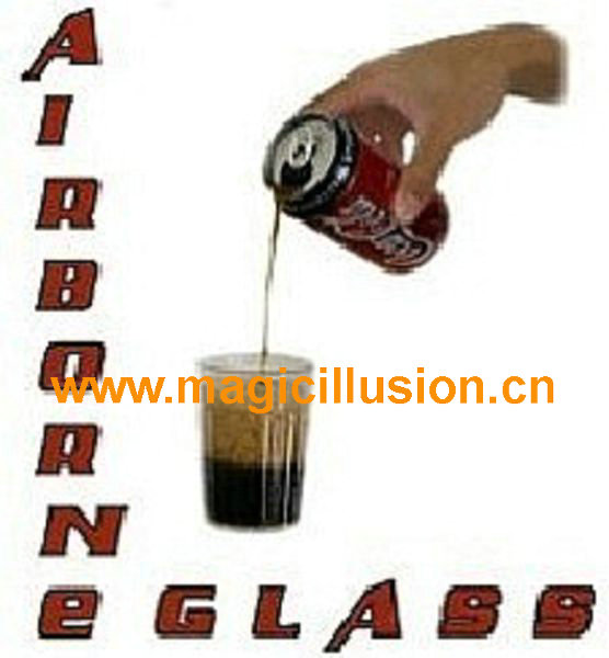 AIRBORNE GLASS Pour Soda In Floating Glass；Hydrostatic Glass by Bazar de Magia magic tricks