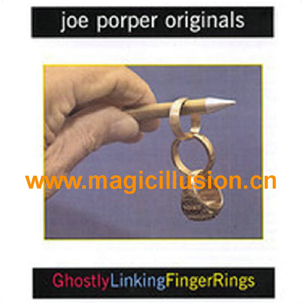 ghostly linking finger rings-Joe Porper Magic Trick Stage Props