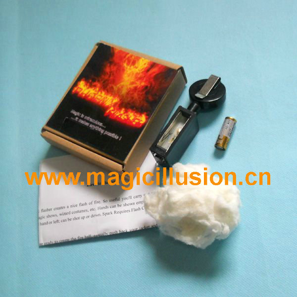 Magic Electronic Flasher Fire magic trick with Flash Cotton,10pcs,magic phoenix flasher,magic flasher