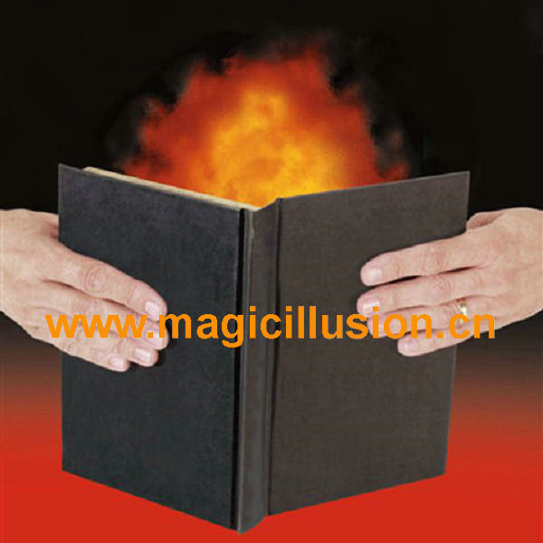 HOT FIRE BOOK Lighter Flaming Street Stage Magic Trick Flame Gag Prop Joke Prank