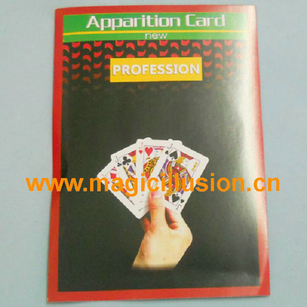 Apparition card magic tricks