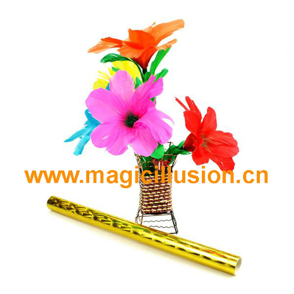 Stage magic wand to flower