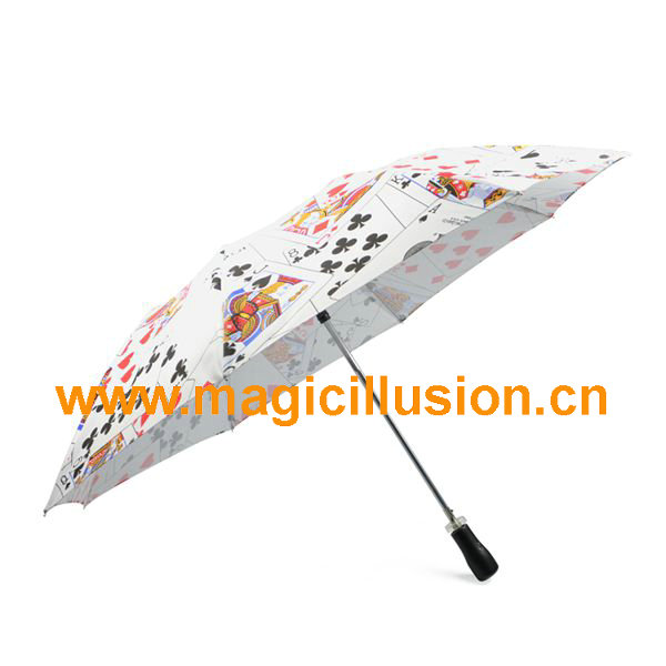 Stage magic umbrella with card desgins