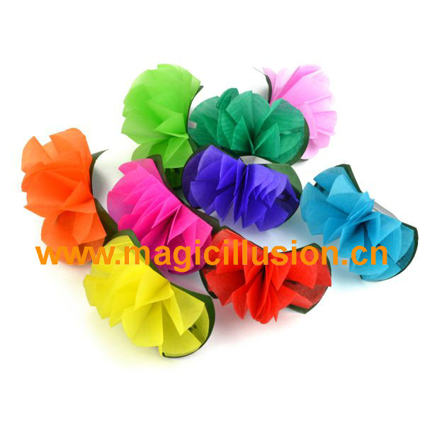 Appearing paper flower from empty hand Magic Tricks Stage Props