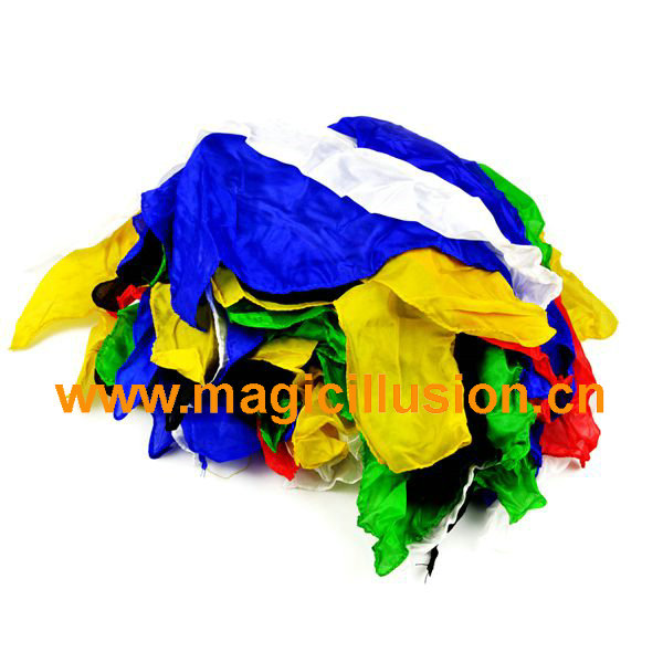 20 layer Real silk to flower Magic Tricks Stage Props