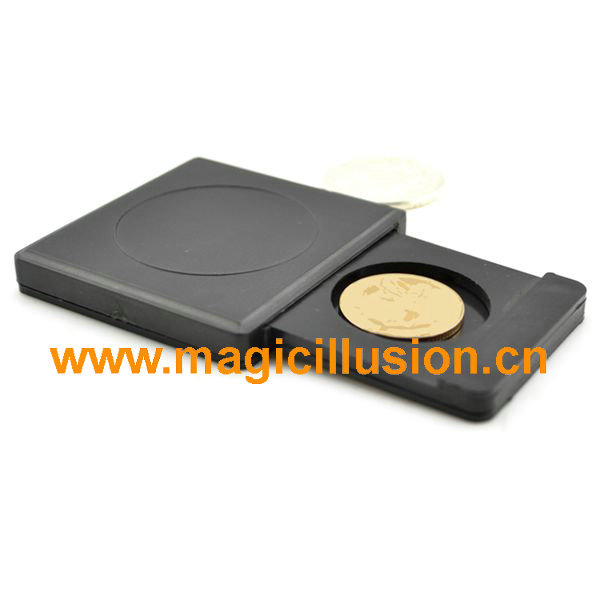 induced Coin case Magic Tricks Stage Props