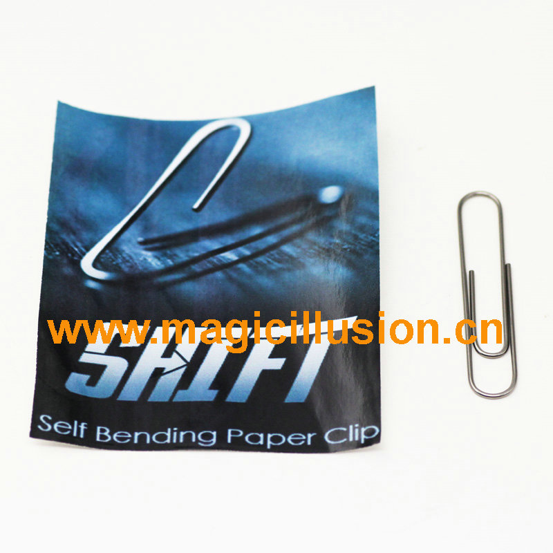 Self Bending Paperclip magic trick