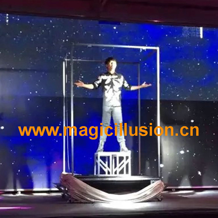 Human from fire stage magic illusions