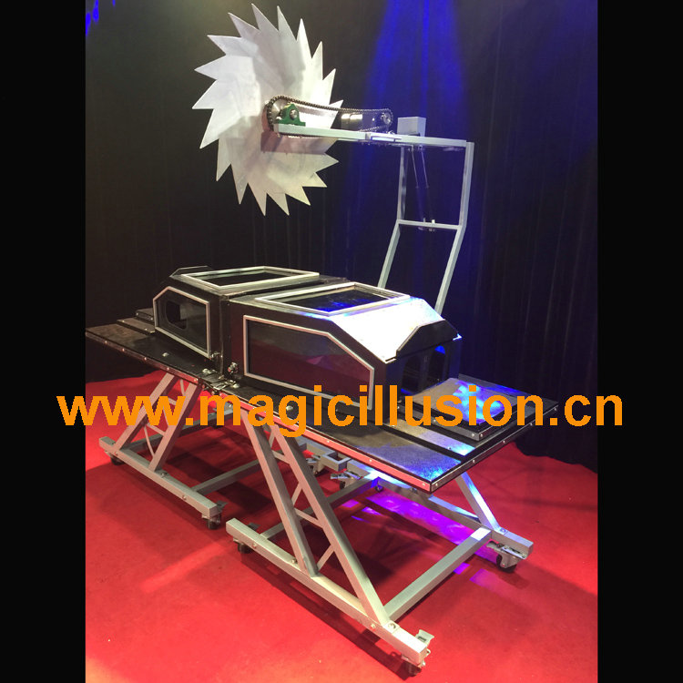 electric saw stage magic illusion