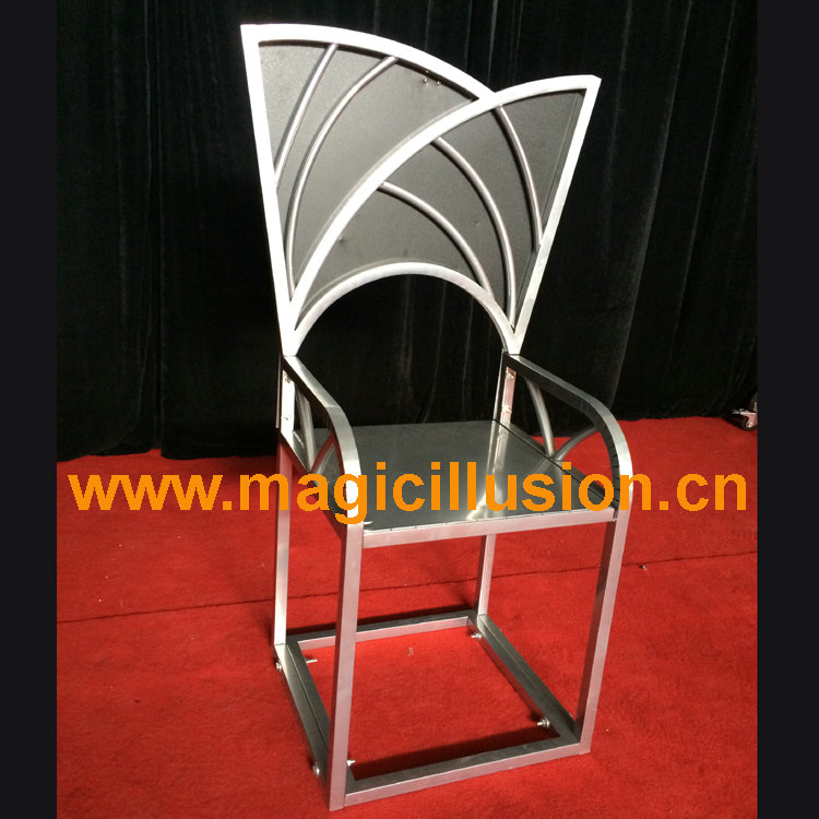 Exchange body from chair stage magic illusion